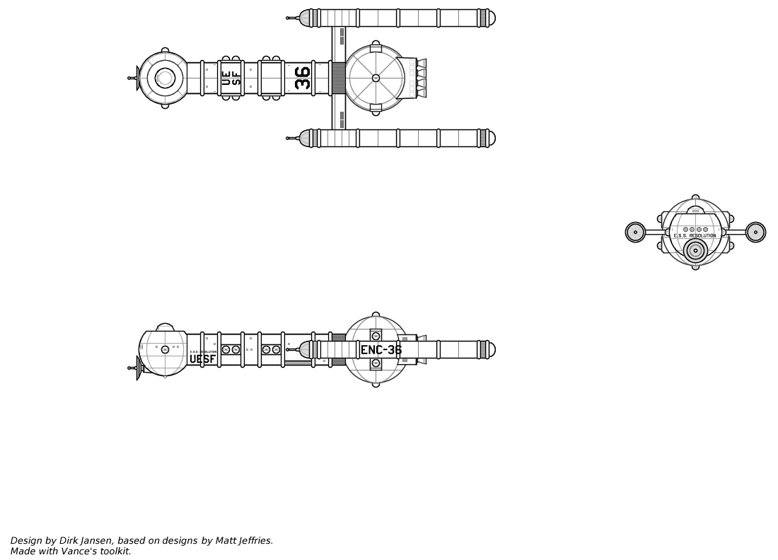 Starship Schematic Database U F P And Starfleet Ships From The Pre Tos Era
